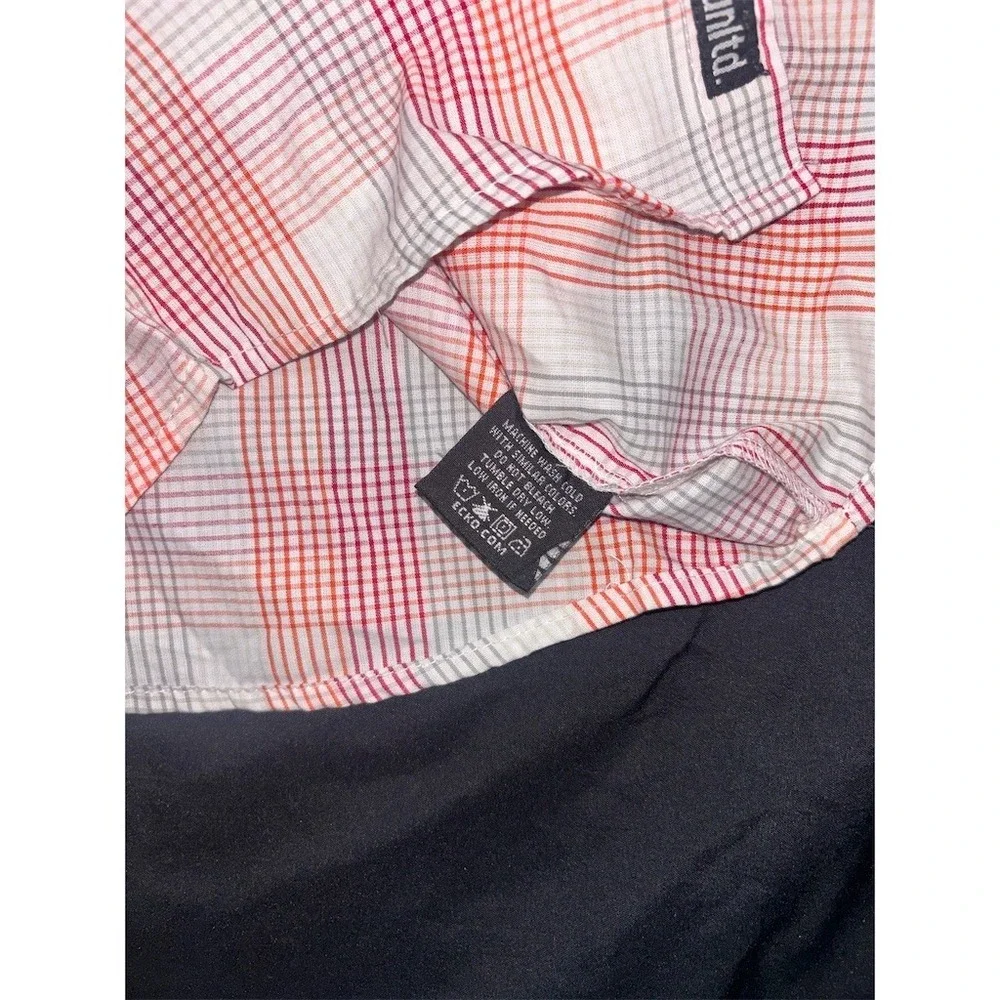 Ecko Unltd Button-Up Shirt Toddler Boys Size 2T Multicolor Plaid Short Y2K NOS
